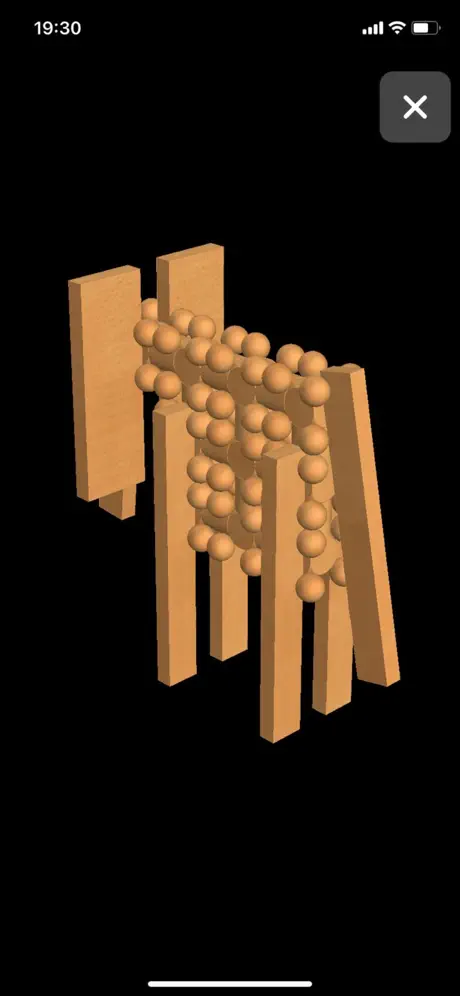 3D-Ansicht eines TIMBERIX Modells in der App